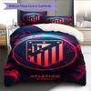 Juego de Edredón Ropa de Cama Atleti Funda de Edredón Funda de Almohada Decoración del Hogar Regalo de Cumpleaños (1 * funda nórdica + 2 * fundas de almohada, sin núcleo)