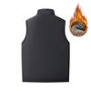 Men's Sleeveless Coat Fur Fashion Male Warm Waistcoat Fleece Vest Men Fleece Casual Pographer Work Outerwear Brand Clothing