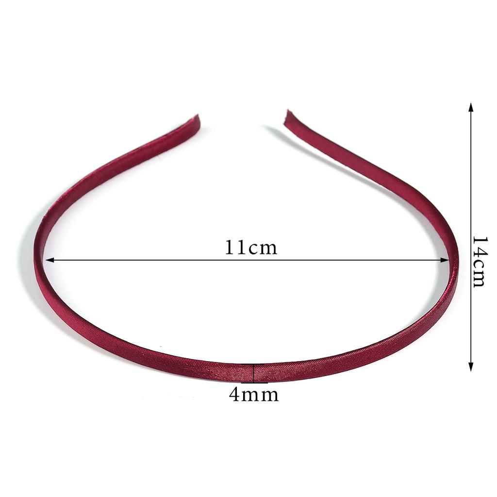 10Pcs Colorful Fabric Covered Headbands Hair Hoops Blank Base Settings DIY Hair Accessories Headwear Girls Makeup Wash Hairband