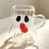 Borosilicate Glass Ghost Glass Cup with Handle Beer Cup Milk Cup Juice Cup  Halloween Party