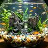 Fish Decorations For Tank Resin Vintage Betta Cave Castle Fish Tank Accessories Decorations For Saltwater Freshwater Home Indoor