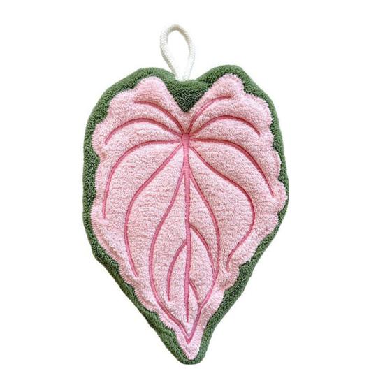 Handtuch Blattform Hängendes Design Küchenhandtuch Dick Saugfähig Wiederverwendbar Tragbares Handtuch Badezimmer Küchenzubehör