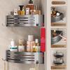 Rubber Bathroom Corner Storage Shelf