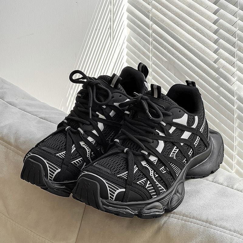 Dad shoes new invisible inner height increase CM dirty shoes sports shoes muffin platform straps niche casual shoes