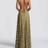 French Lace Cami Dress With Geometric Pattern For Casual Summer Vacation