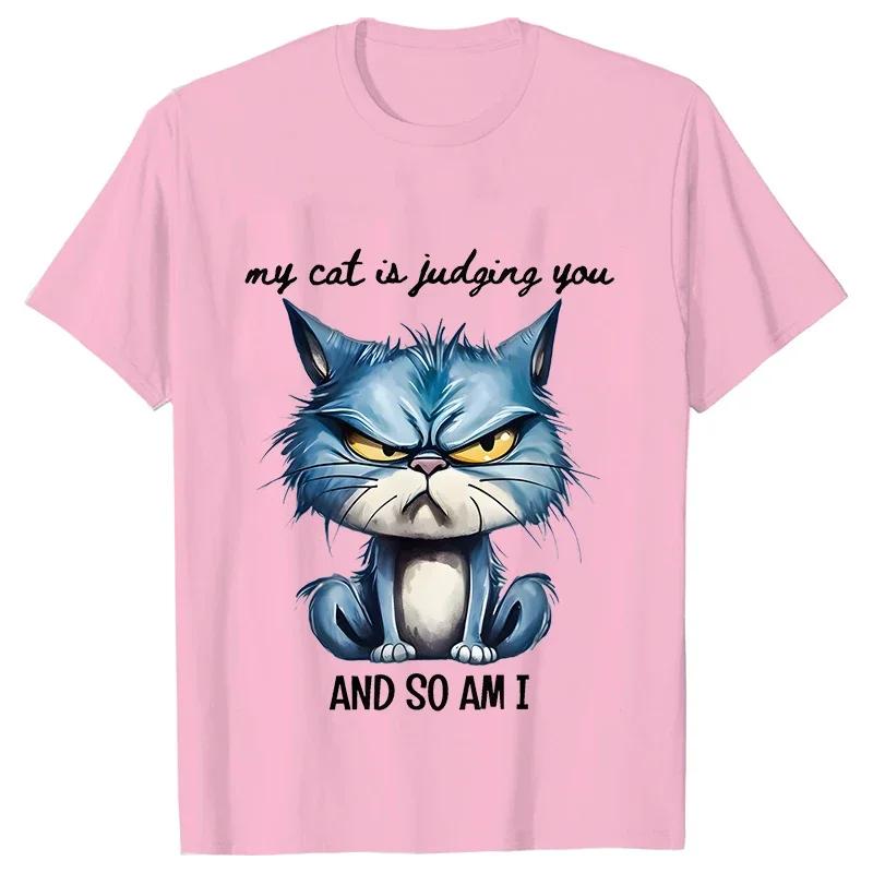 Funny Cat Sarcastic Antisocial Attitude  Tshirts For Unisex Angry Cat Tshirts Not Today Introvert Female Tee Shirts Femme