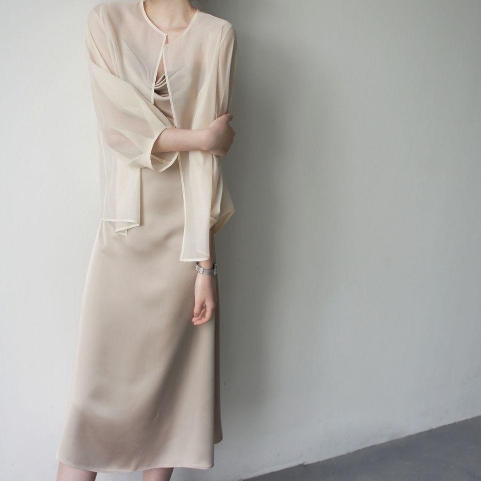French Retro Sun-protective Cardigan for Women Thin Style Small Shawl A Summer Outer Piece Chiffon Cover-up A Cool Top for Women