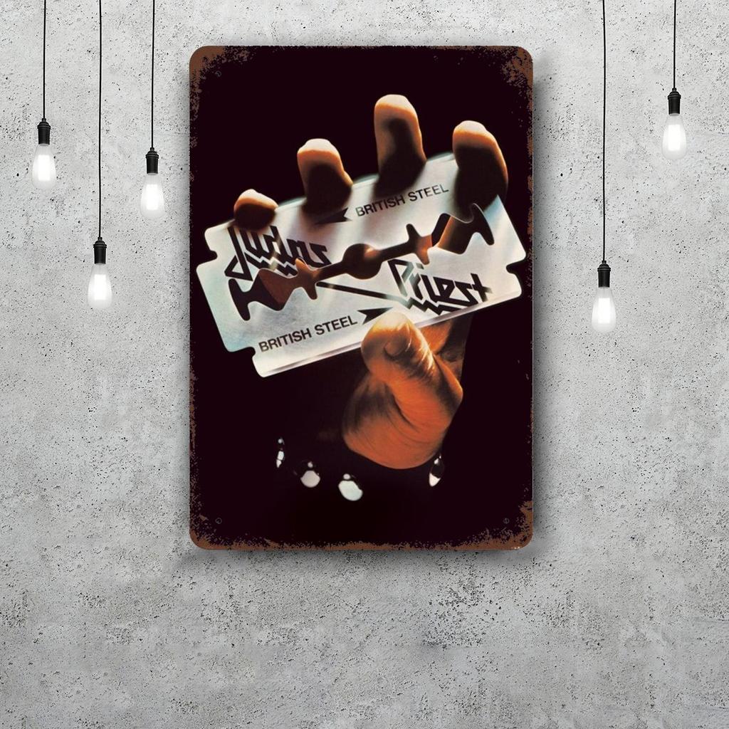 Judas priest Segnali in Latta Metallici Vintage Poster Decorazioni Placca Metallica Retro Decorazione Artistica da Parete per Garage Bar