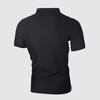 Neues Herren-Sommer-Herren-Patchwork-Kurzarm-T-Shirt Polo Cedar