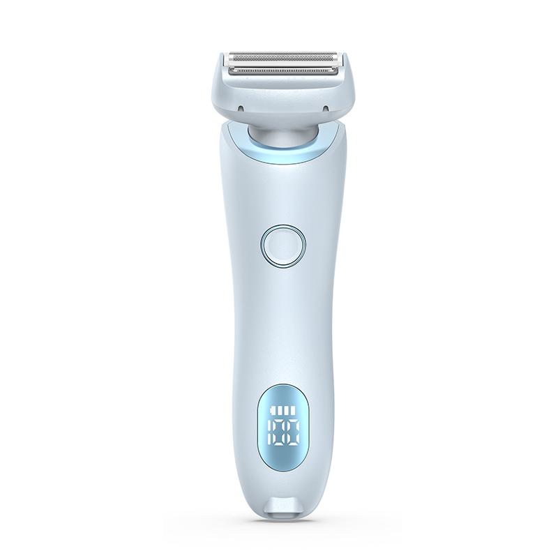 

Professional Cordless Rechargeable Hair Trimmer Waterproof Electric Shaver for Women 2 in 1 Bikini Trimmer Manual Hair Trimmer синий