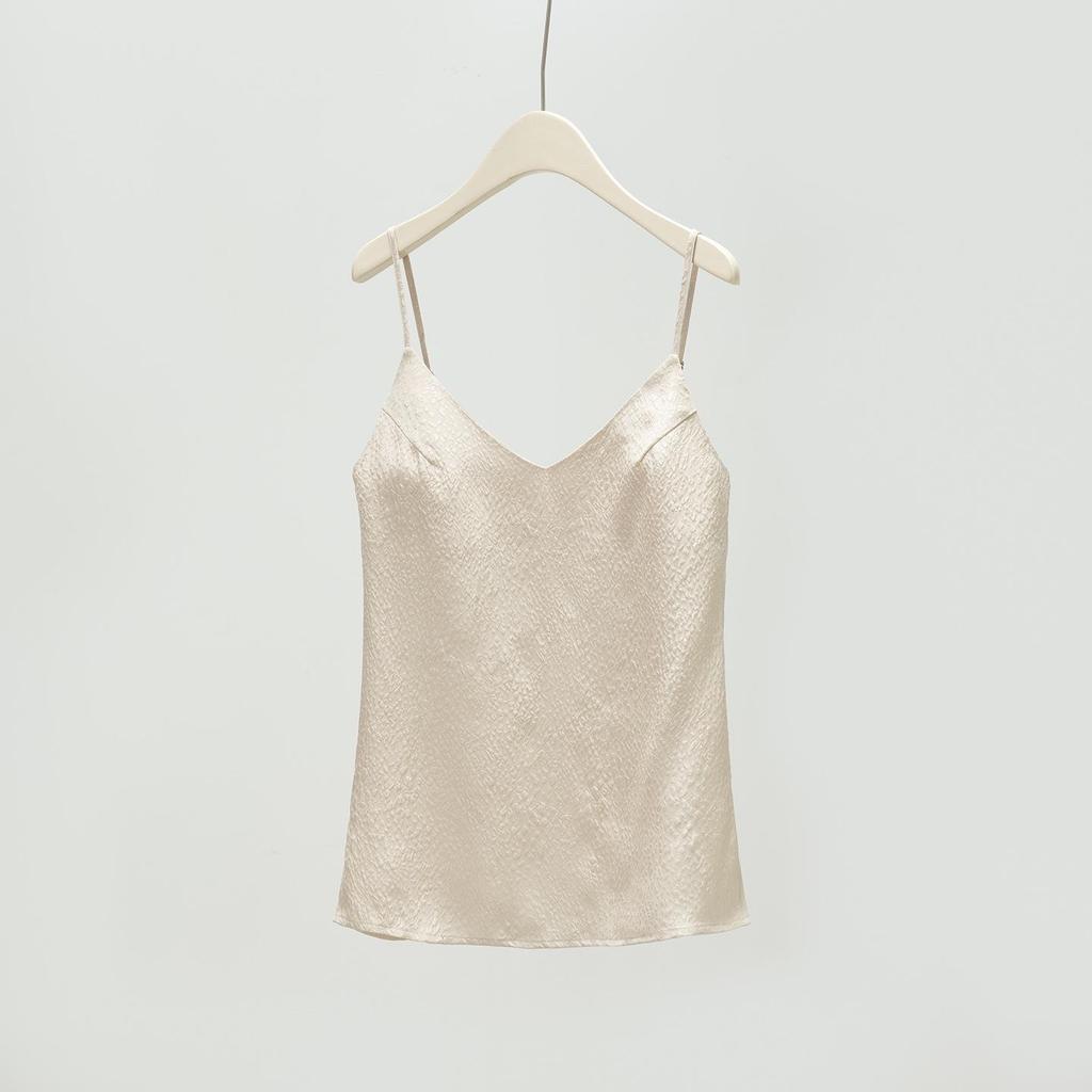 Damen-Set aus französischer Maulbeerseide: Camisole & Langer Rock - Frühjahrs-/Sommer-Mode