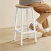 Bar stool - Sonoma oak / white legs