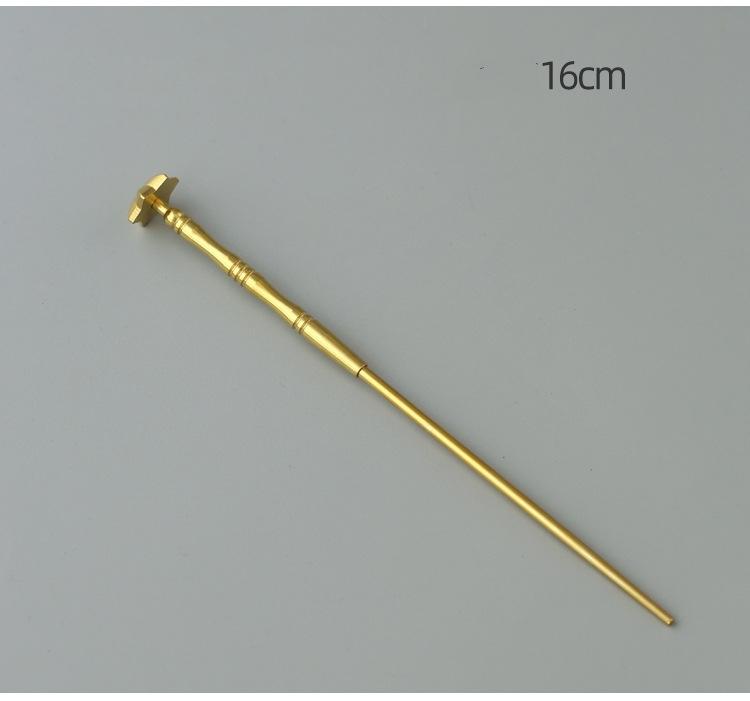 Brass Incense Seal Tool DIY Play Extension Incense Seal Incense Shovel Incense Scoop Ash Incense Sweep Incense Supplies Tools