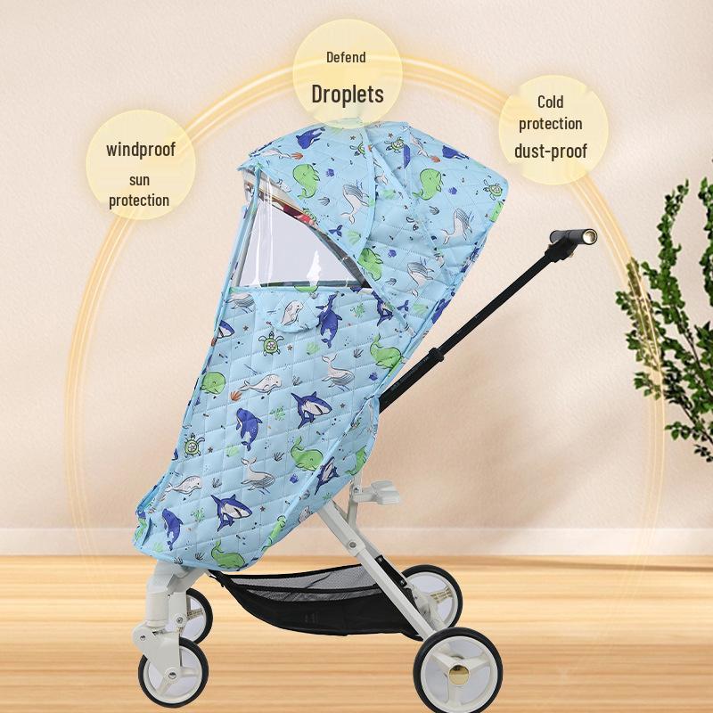 Essential Rain Cover for Baby Stroller, Carrier, and Rattan Chair - Windproof and Warm Protection Against Droplets