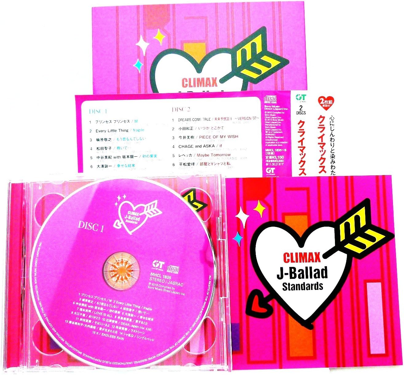 

CD VARIOUS Climax JBalladStandard MHCL1835PROMO Japan ObiJapanese PopRock Used