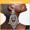Kristall Wassertropfen Ohrringe für Damen Geometrischer Stil Modeaccessoire Sommer