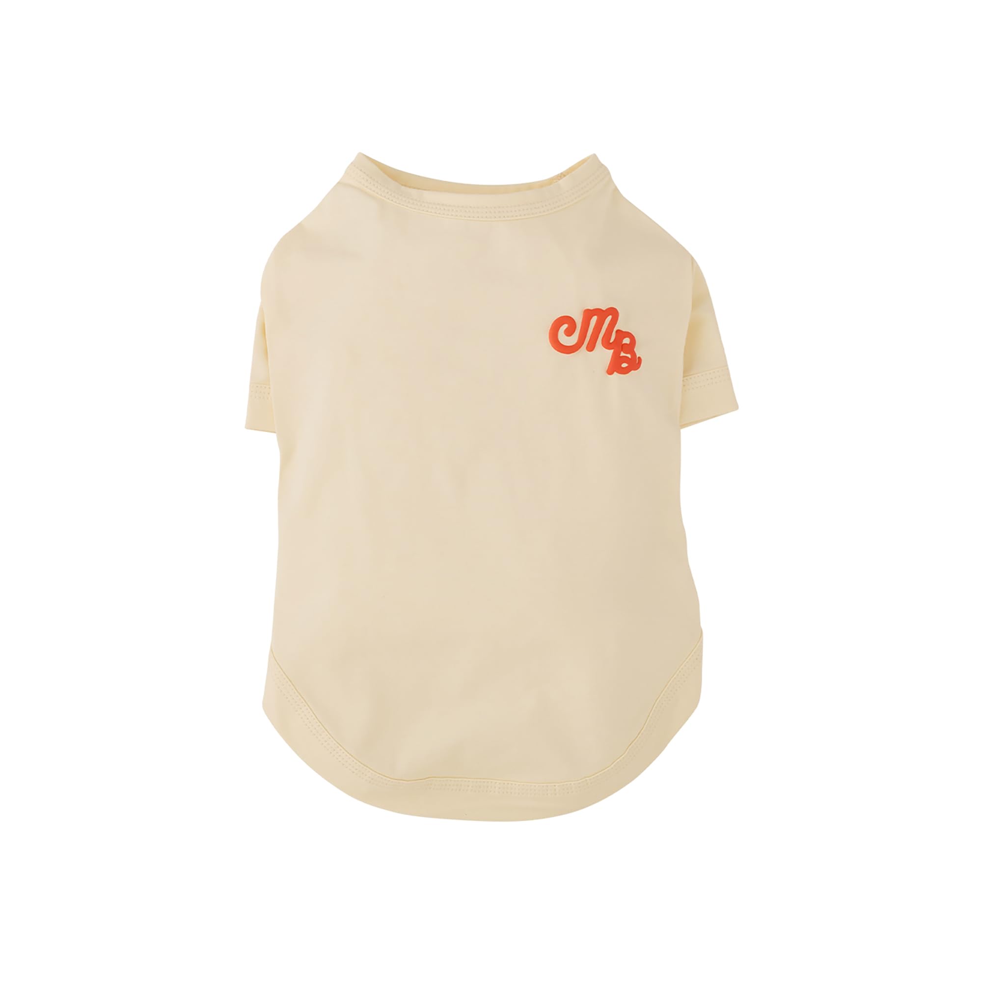

MANDARINE BROTHERS Mandarin Brothers Puffy Logo Cool PUFFY LOGO COOL TEE Одежда для собак Cool Summer Clothing Средство от насекомых Футболка цвета слоновой кости 3 л