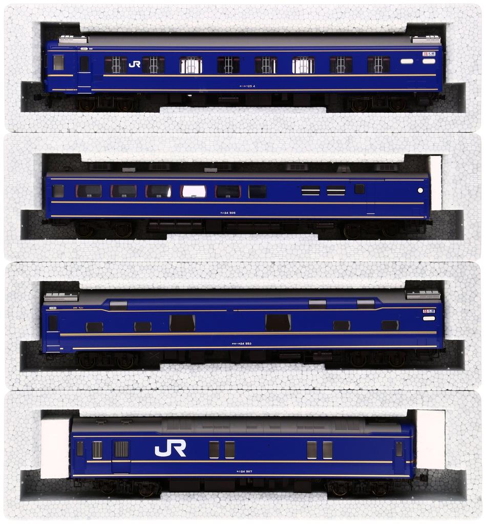 KATO HO Gauge 24 Series Sleeper Express Hokutosei Basic Set Railway Model Passenger Car 4-Car 3-515