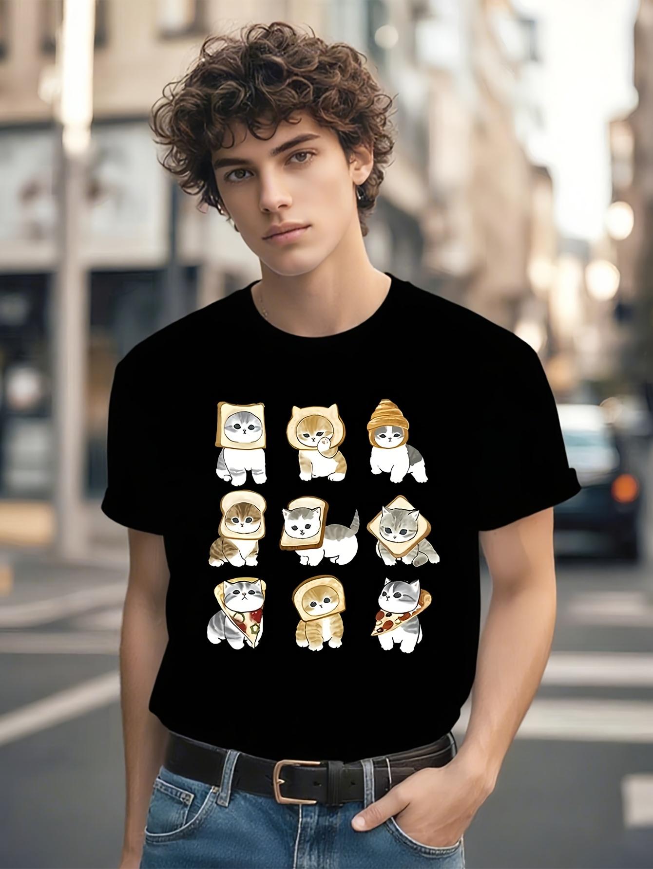 Cute Cartoon Cat Breeds Graphic Tshirt Graphic Tshirt XXXL