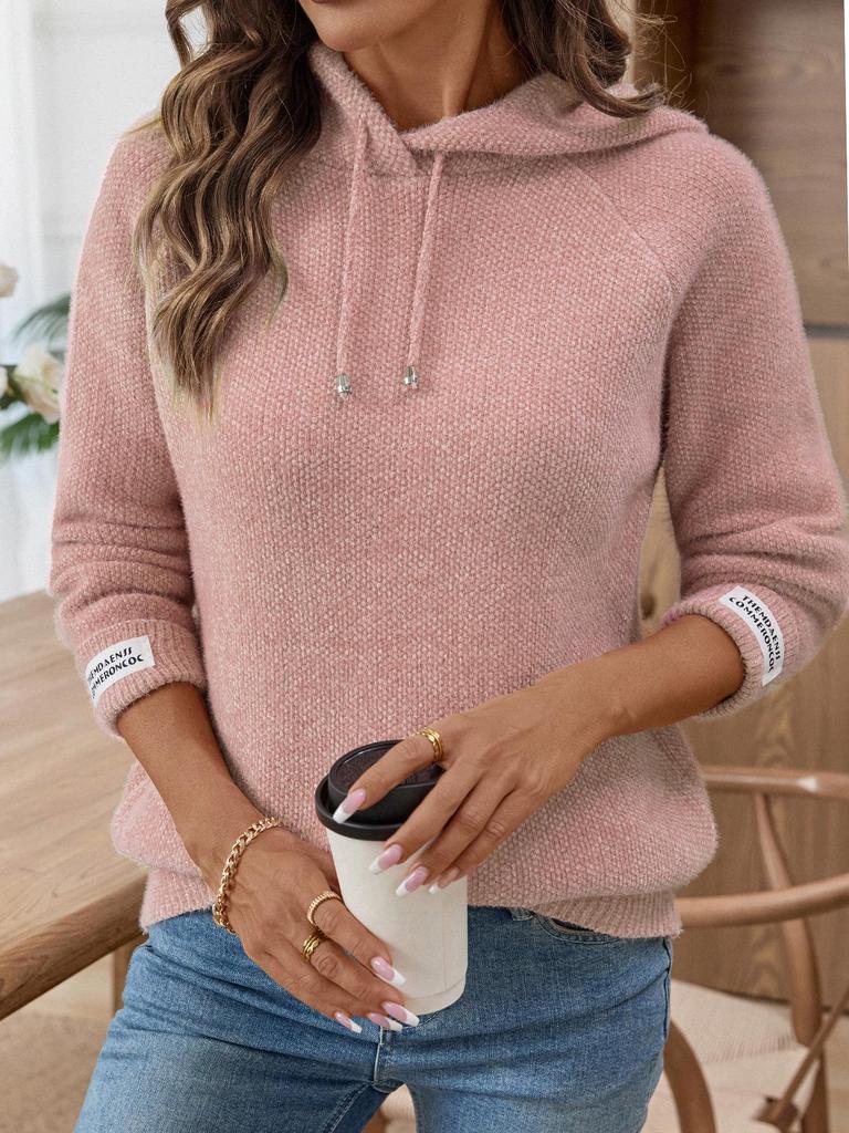 2025 Autumn/Winter Loose Faux Mink Velvet Hooded Sweater for Women - Versatile Lazy Style