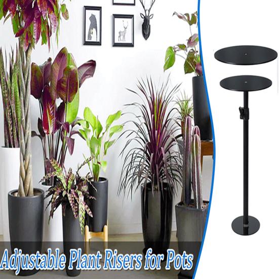 Adjustable Plant Risers for Inside Pots 11.4-19.6"/17-32" Planter Insert Filler for Large Pots Metal