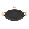 Cooking Pans Barbecue Plate Durable Binaural Design Frying Griddle Pan Grilling for Kitchen