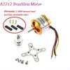 Metal Brushless Motor 1000KV 1400KV 2200KV Outrunner Motor for RC Aircraft Plane Multi-copter