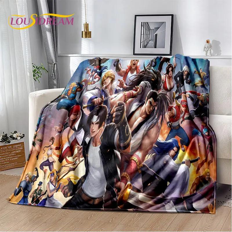 King of Fighters Retro Game Gamer Soft Plush Blanket,Flannel Blanket Throw Blanket for Living Room Bedroom Bed Sofa Picnic Cover