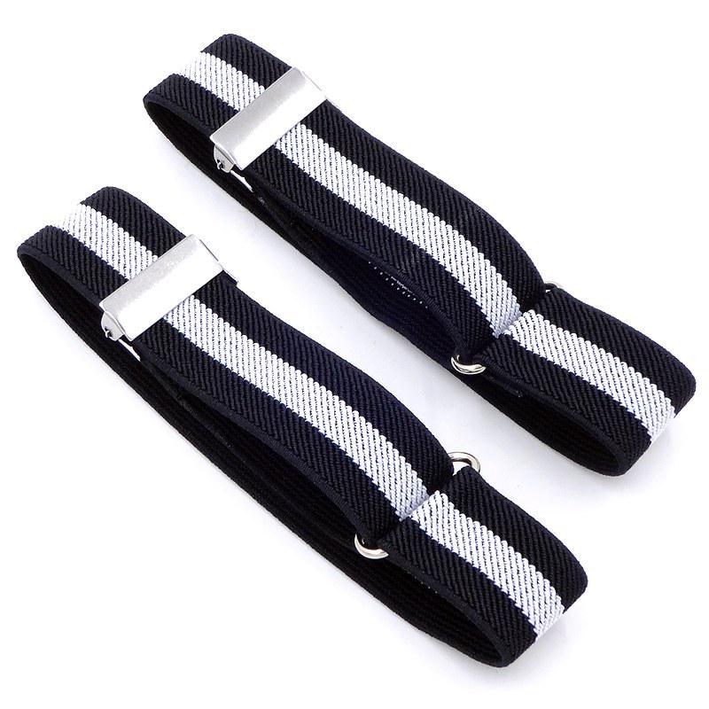 "Women's Shirt Fabric Cuffs and Men's Armbands, 2.5cm Elastic, Versatile Bracelets"