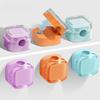 6-piece set of color magnetic charger office desk cable clip, sunlight colored USB charging cable organizer, magnetic plug hook