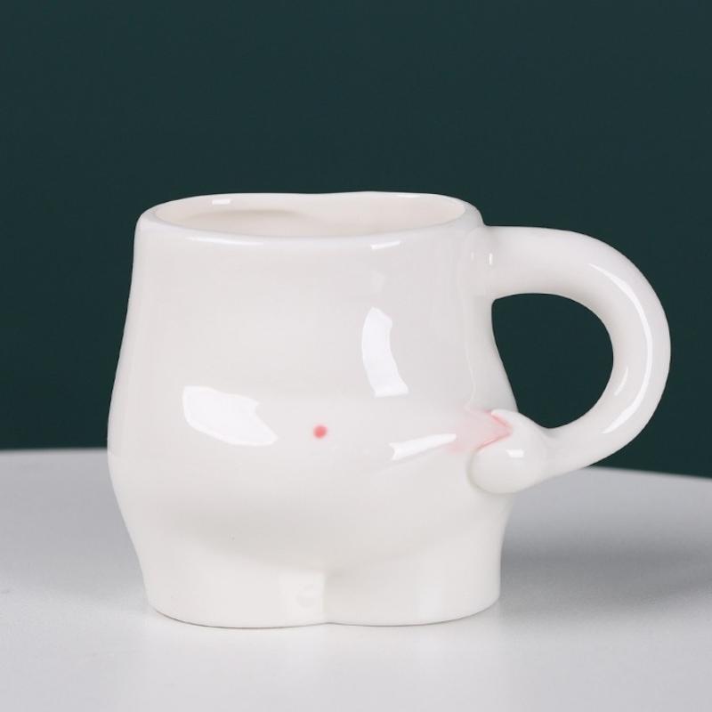

Pinch Belly Mugs Coffee Cups Ceramic Cute Coffee Cup Milk Tea Water Cups Creative Mug Gift Porcelain Drinking Coffee Wacky Mugs 200-250ml