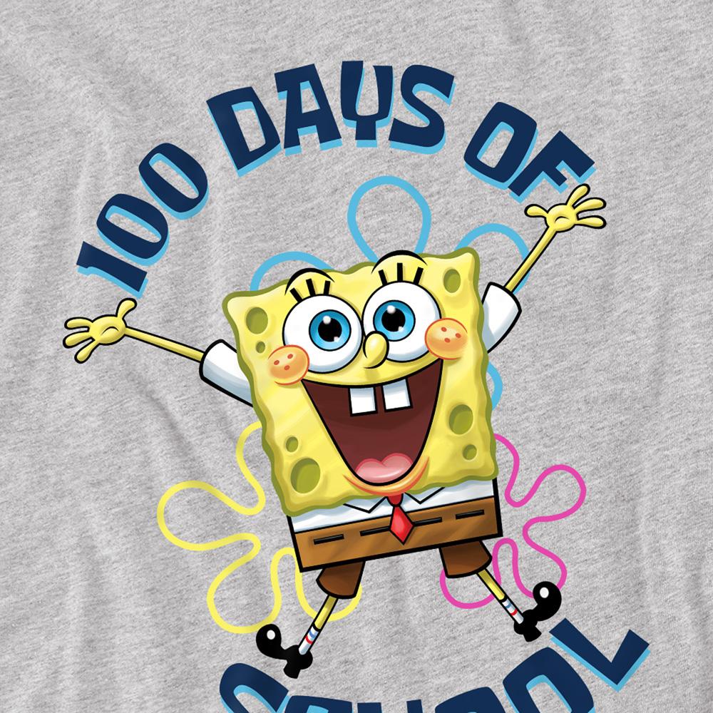 SpongeBob SquarePants Unisex Adult 100 Days Of School Jump T-Shirt