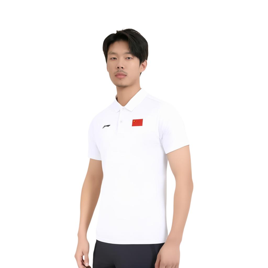Li Ning Sports Casual Simple Pullover Comfortable Versatile Breathable Short Sleeve Polo Shirt Men Polo Shirts APLV675-3