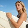 WTEMPO Women's Woven Random Bracelets Summer Beach Style Bracelets Shell and Starfish Layered Bracelets for Women Adjustable Blue Ocean Bracelets