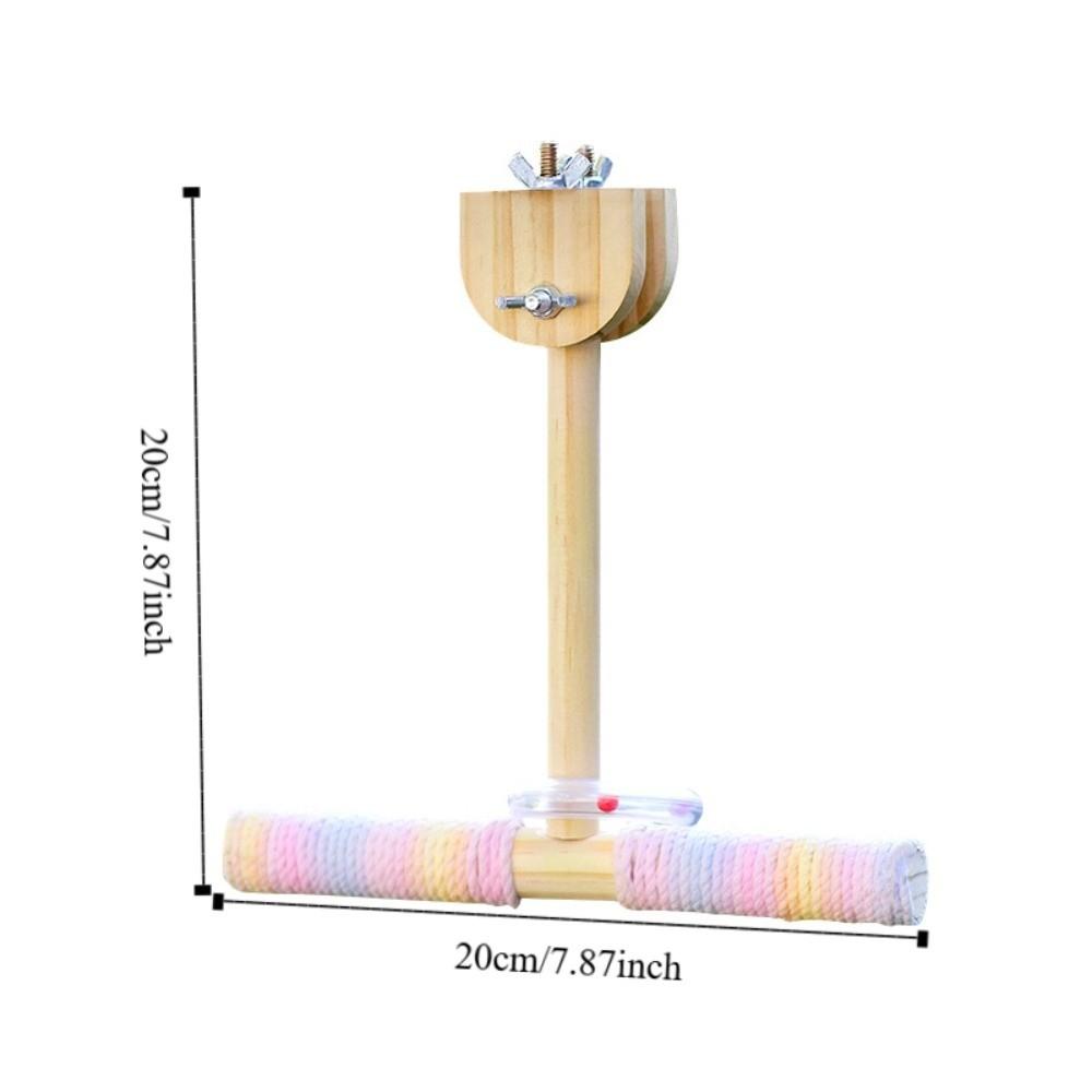 Bite Resistant Wood Parrot Swing Wear-resistant Parrot Swing Pole for Parrots Parakeets