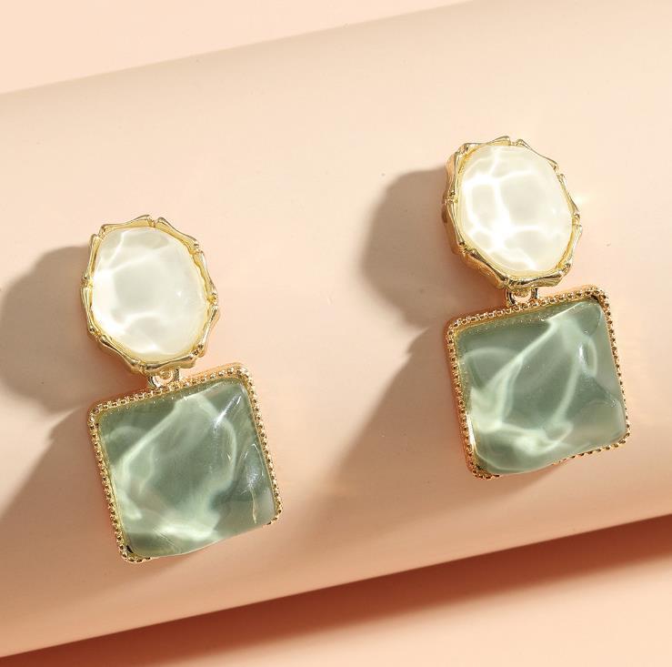 

Irregular Blue S925 Silver Stud Earrings - New Design, Elegant, Exaggerated Style, Light Luxury Ear Jewelry.