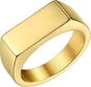 7MM Titanstahl Quadratischer Partnerring - Europäischer & Amerikanischer Stil Bestseller