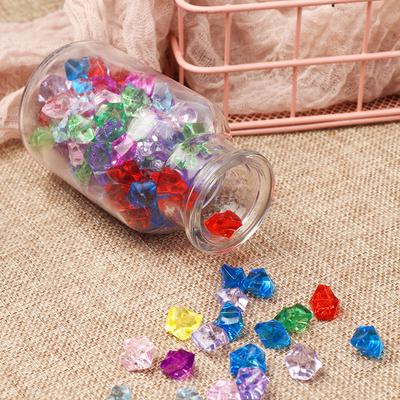 New 50Pcs/bag Colorful Aquarium Acrylic Stones Crystal Ice Cubes Decor Vase Filler Pebble Fish Tank Home Ornament Landscape