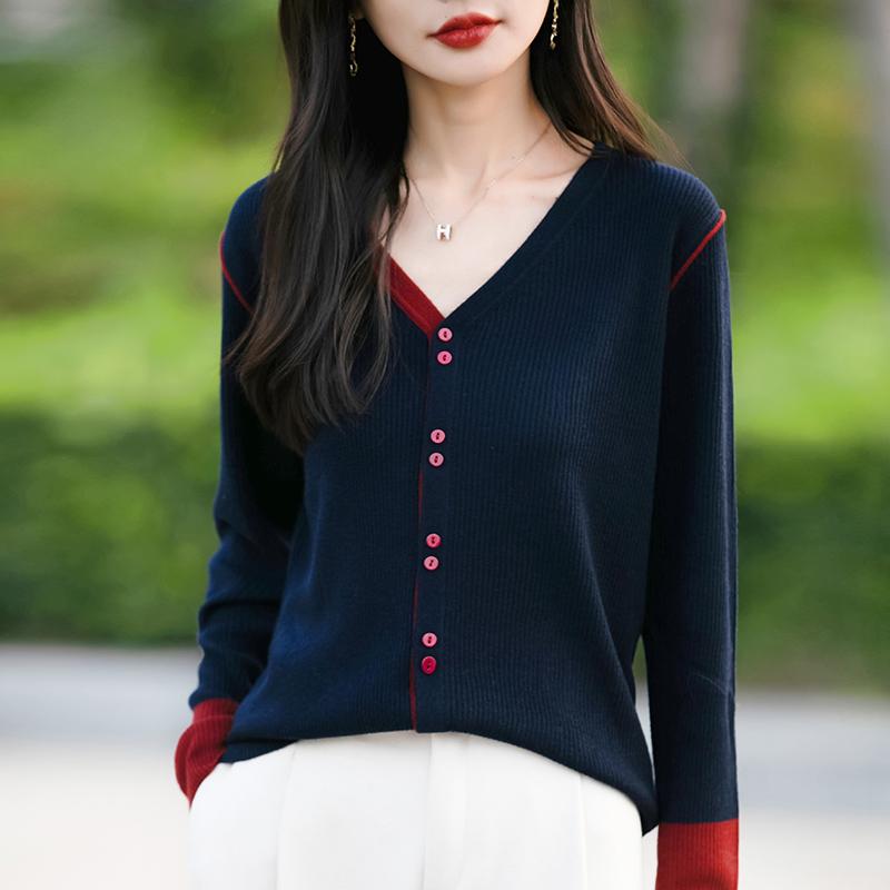 

Женский легкий кардиган из 50% шерсти и 50% шелка Mulberry — универсальный трикотаж на все 4 сезона для комфорта и стиля в любое время года L чёрный