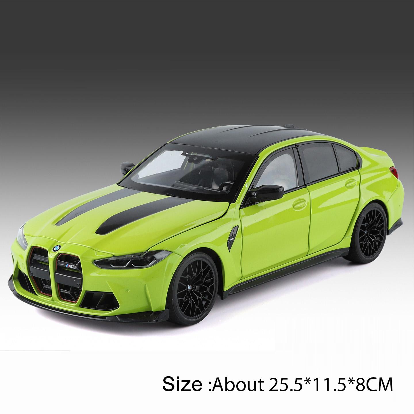 

1:18 M3 CS LCI X5M Model Car Toy Doors Opened Front Wheel Steer Cars Shock Absorption Rearview Mirror Foldable Hobby Decorantion