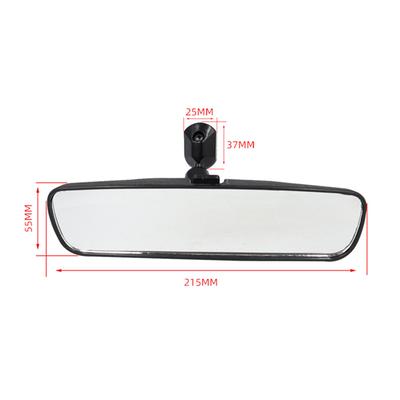 8 Zoll Schwarz ABS+Glas Rückspiegel Innenraum Ersatz Tag Nacht Universal