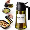 470ml Dual-Use Glass Oil Sprayer & Pour Bottle