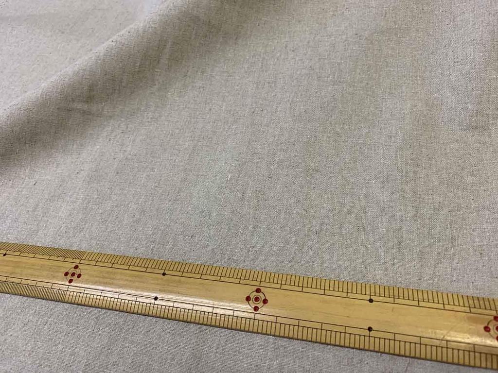 Nunojin Club Plain 108cm Soft B with Neps Cotton-Linen Canvas, Wide, 55% Linen, 45% Cotton, Off-White (10m)