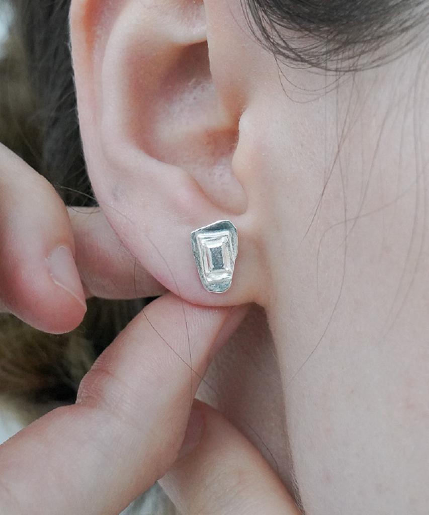 Overgrey Truth Mirror Earrings - S