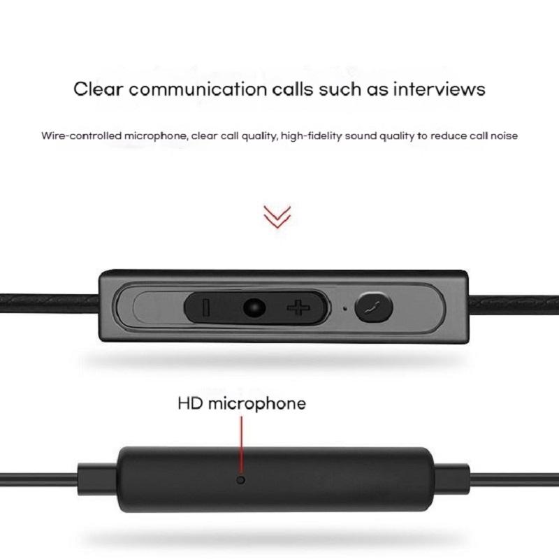 9D Surround Bass Wired Control Earphones 3.5mm In-Ear Headphones For IOS Earbuds with HD Mic Headsets Sports Gaming Handsfree