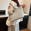 Large-capacity tote bag women's new high-end textured commuter shoulder bag casual versatile class bag