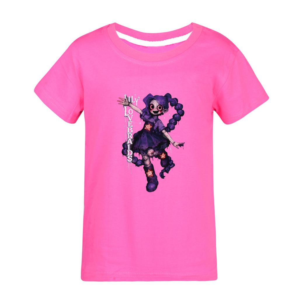 5583 T-shirt in Cotone a Maniche Corte Lily Lovebraids per Bambine e Ragazze