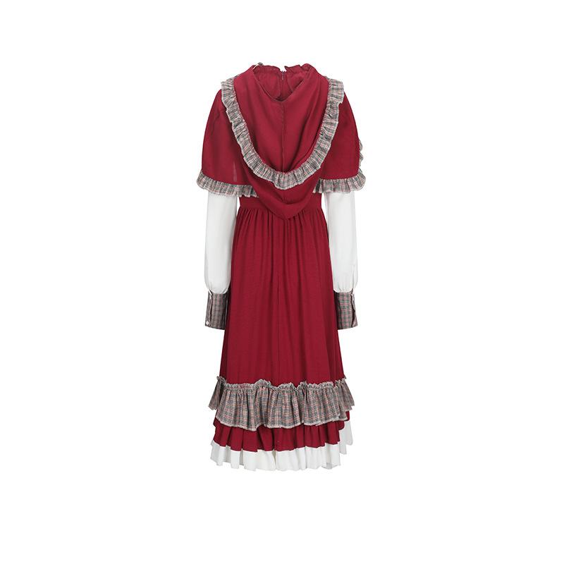 Cosplay Halloween cos fairy tale costume Little Red Riding Hood costume Andersen selling matches little girl fairy tale character costume