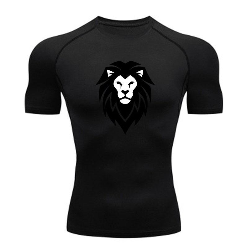 Men's Compression Fitness Sports T-Shirt, Breathable Quick D