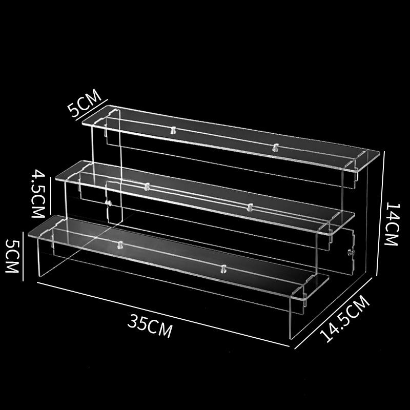 1-5 Tier Clear Acrylic Display Stand for Funko Figures Perfume Organizer Collections Doll Cosmetic Storage Holder Cupcake Stand
